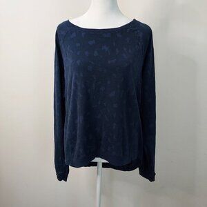 Mododoc Navy Escape Long Sleeve Tee NWT